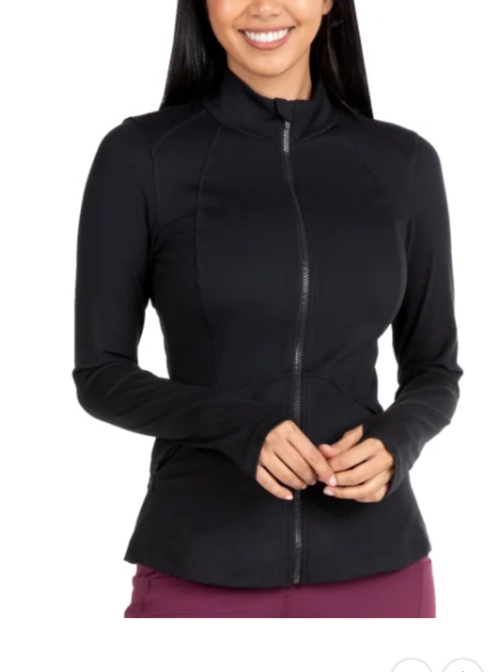 Spyder Active Women’s XL Black Yoga Jacket Full Zip 4-Way Stretch SP8006U